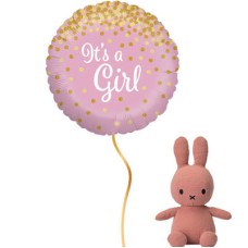 Balloon birth girl with gift of your choice